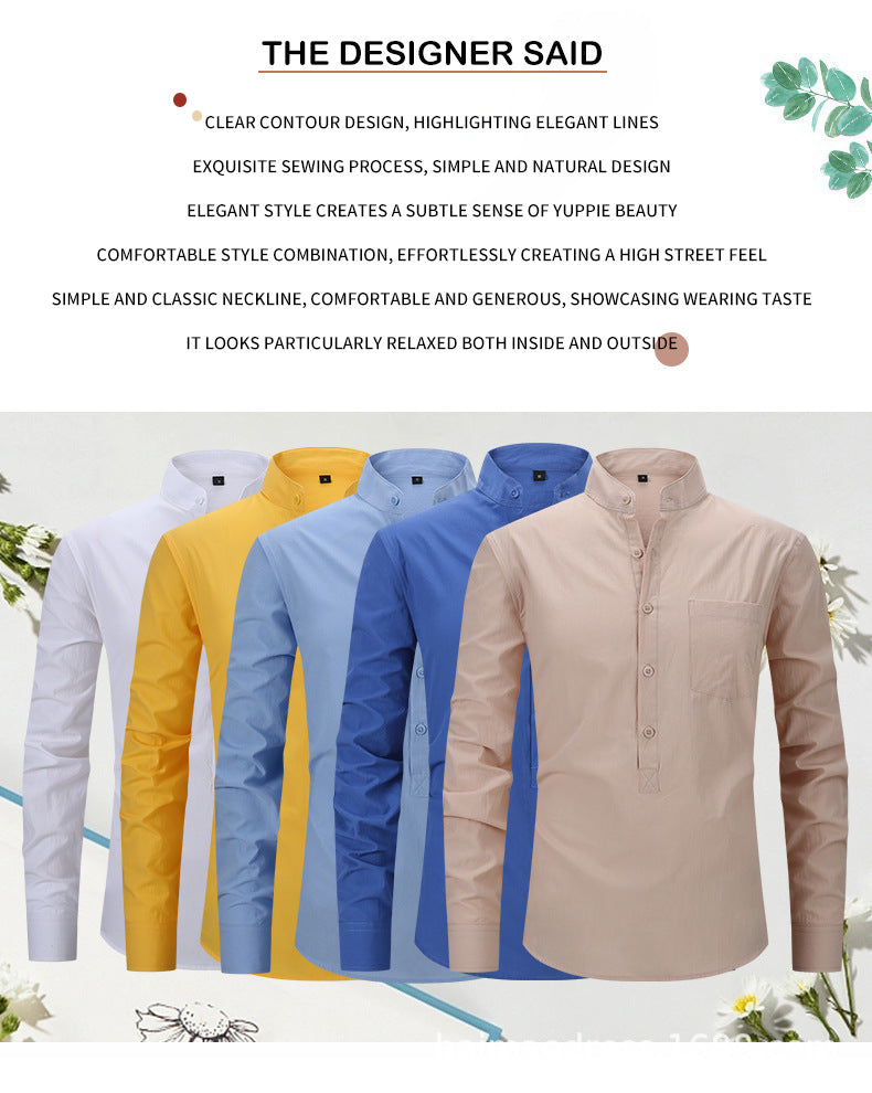 Herrenhemd Henry mit klassischem Design und Knopfleiste, vielseitiger Business-Stil | M7