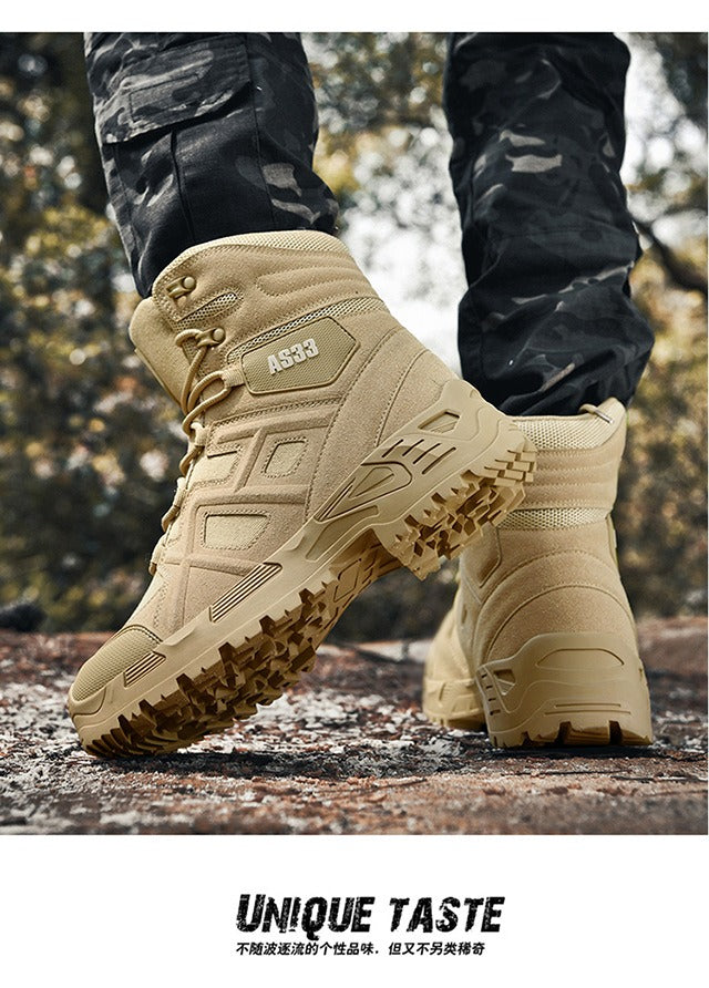 Wasserdichte Wanderstiefel für Herren, Militär, Kampf, Taktisch, Atmungsaktiv, Wüstenstiefel | 307