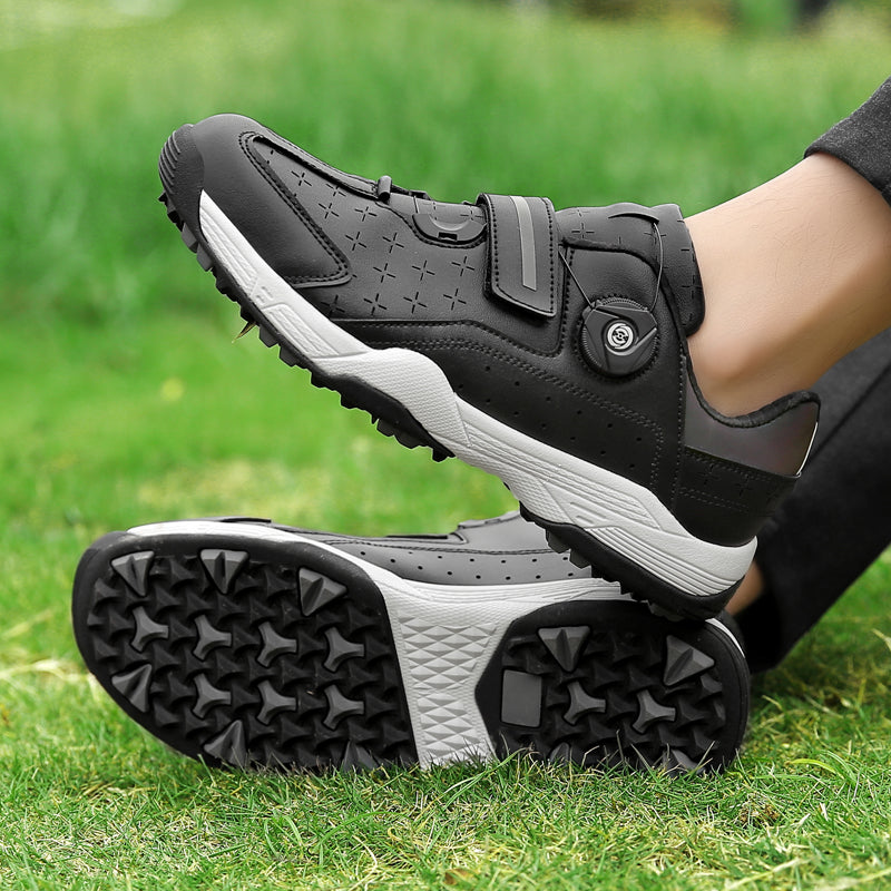 Herren Golfschuhe Bequeme Schnellschnürung Outdoor Sneakers | F9965