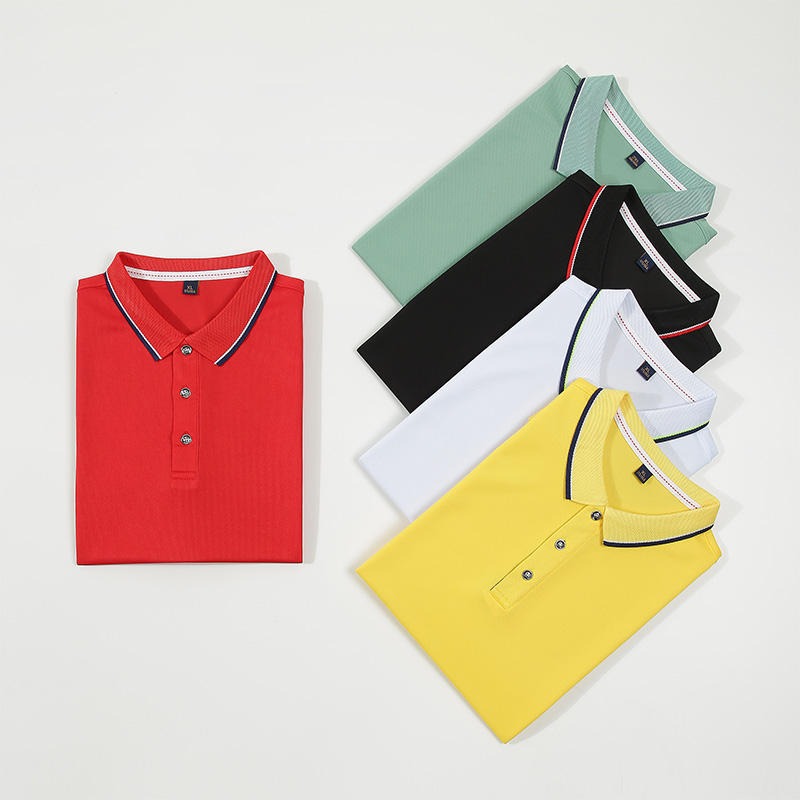 Herren-Golf-Poloshirt mit kurzen Ärmeln und Revers, schnelltrocknend und mit gesticktem Design | SG2316
