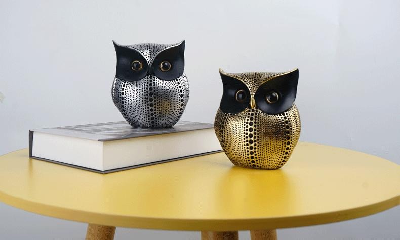 Kreative Eulenornamente aus Harz, nordisches Vogelmodell, Kunsthandwerk für die Wohnkultur im Wohnzimmer | RDW001