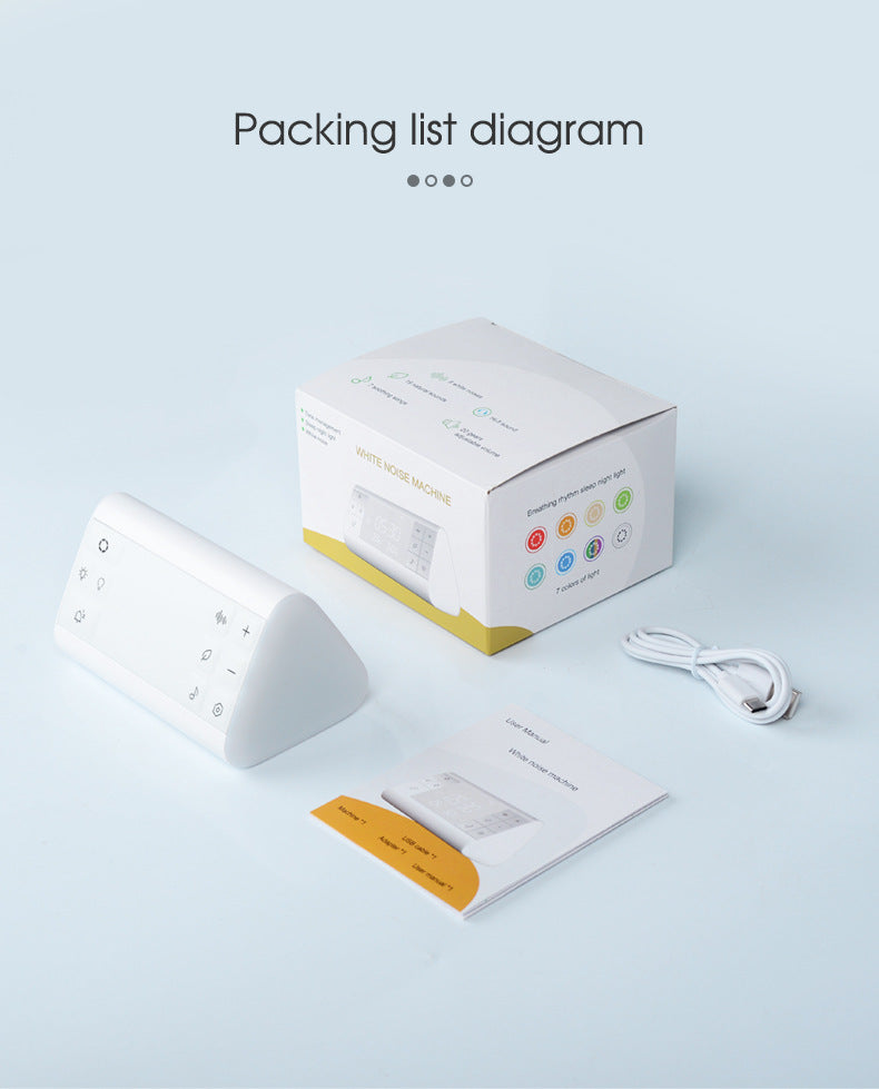 Weißes Rauschen mit intelligenter Schlaflampe – Entspannung & bessere Schlafhilfe | JS05-1