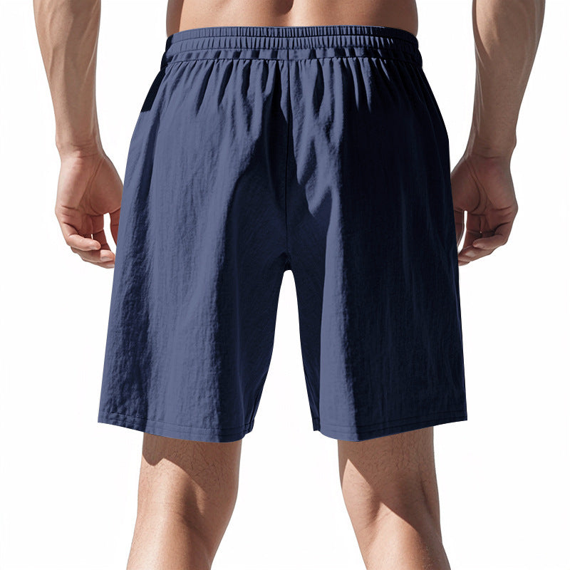 Leichte Strandshorts aus Leinenmischung für Herren – Relaxed Fit 5-Zoll-Freizeitshorts | WW-2