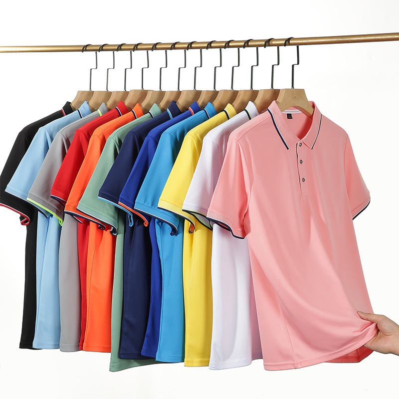 Herren-Golf-Poloshirt mit kurzen Ärmeln und Revers, schnelltrocknend und mit gesticktem Design | SG2316