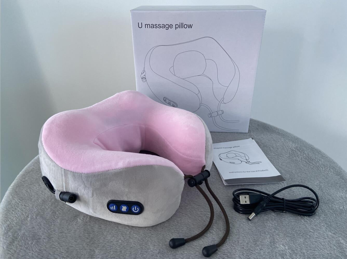 Elektrisches wiederaufladbares Körperkissen-Relaxmassagegerät, beheiztes Vibrationsmassagegerät | TH001