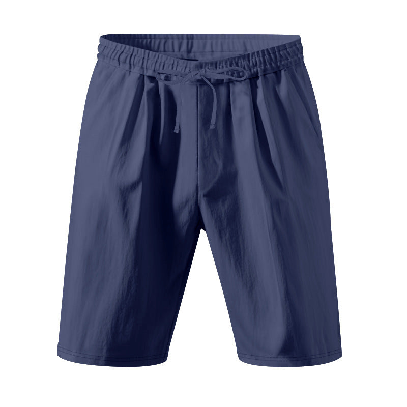 Leichte Strandshorts aus Leinenmischung für Herren – Relaxed Fit 5-Zoll-Freizeitshorts | WW-2