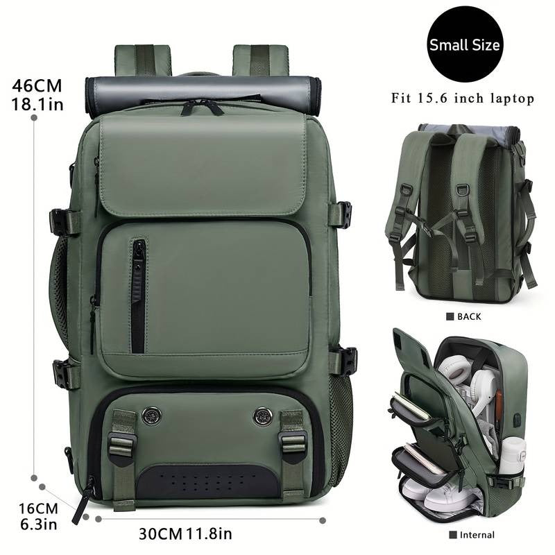 Professioneller Rucksack Geräumiger Reiserucksack Schuhfach Wasserabweisend Outdoor Wander- und Campingtasche Mehrere Taschen & Gepolsterte Schultergurte | 7798