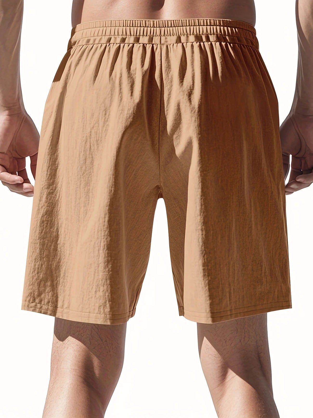 Atmungsaktive Leinenshorts für Herren – Leichte Sommer-, Strand- und Sport-Freizeitkleidung | YFY-WW-2