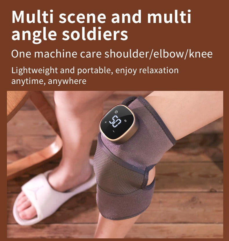 Beheizte Kniebandage, kabelloses Kniemassagegerät mit Wärme und Vibration zur Schmerzlinderung bei Arthritis, Bein- und Kniemassagegerät | YC-906B