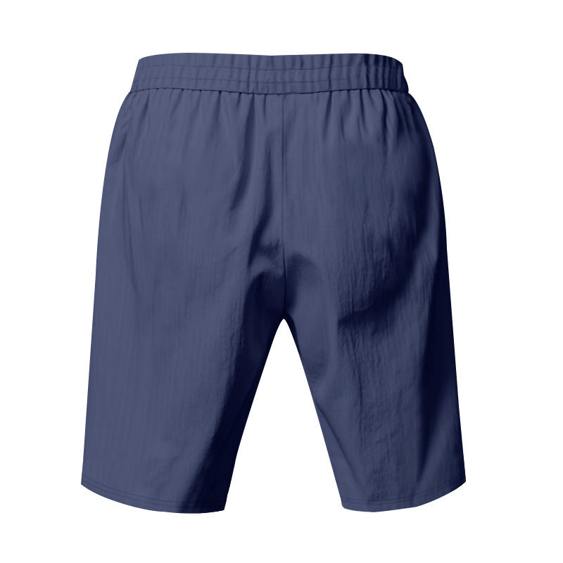 Leichte Strandshorts aus Leinenmischung für Herren – Relaxed Fit 5-Zoll-Freizeitshorts | WW-2