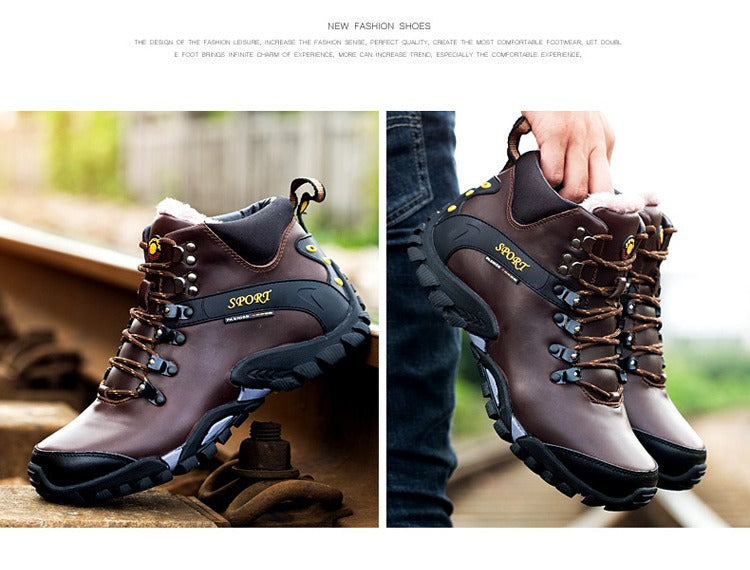 Herren Desert Leder Wanderstiefel Wasserdicht Geeignet Sicherheit Robuste Desert Boots | 999