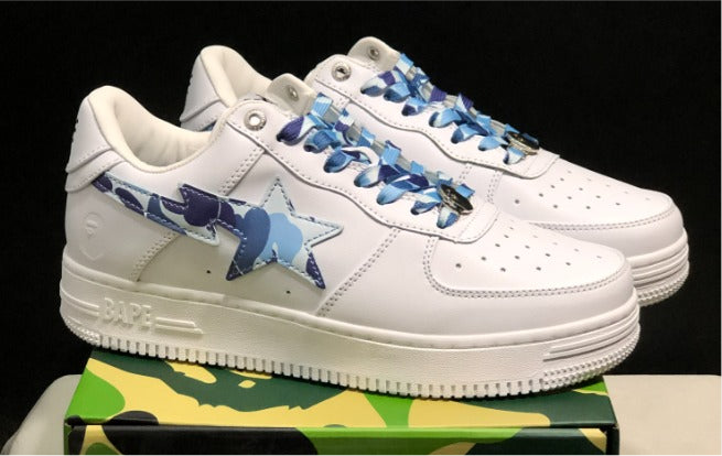 Herren Casual rutschfeste Schuhe Air Force White Board Ape Vibe Street Fashion Turnschuhe Sport Badeschuhe