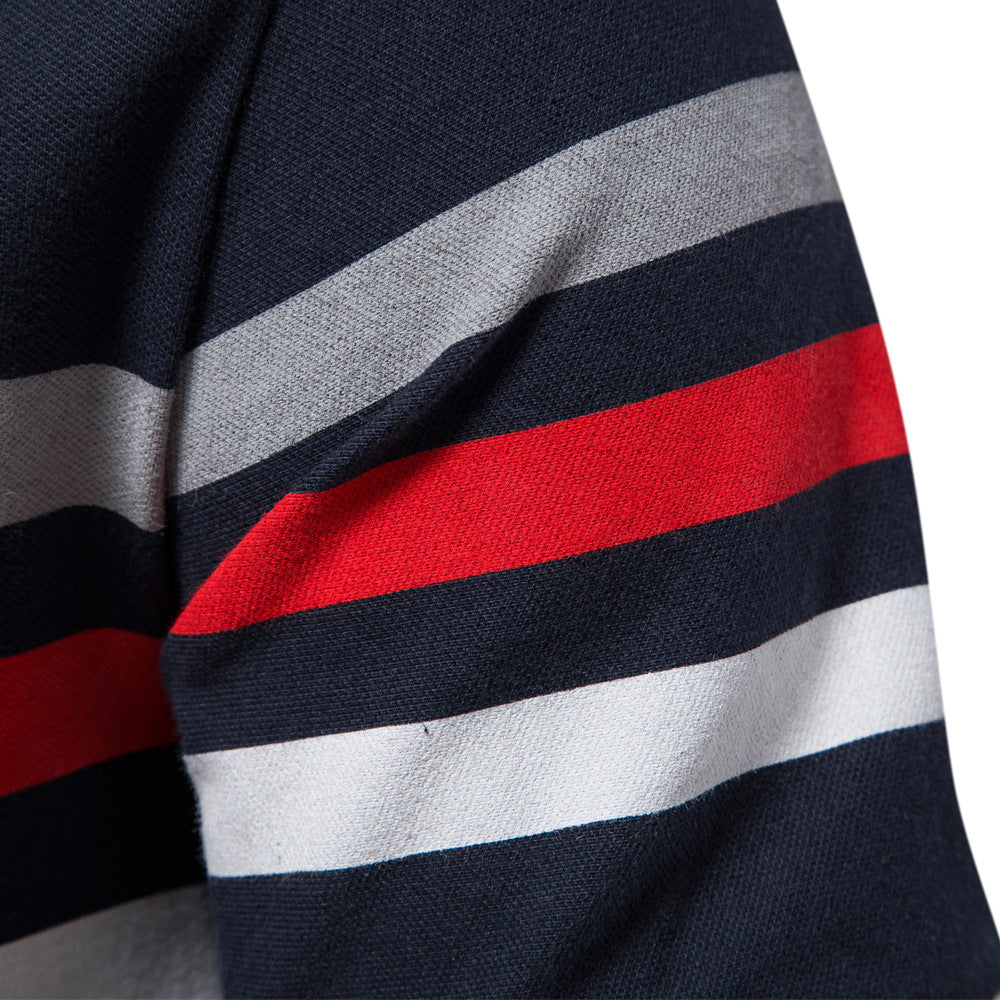 Hochwertiges Sommer-Poloshirt aus Baumwolle mit Stickerei für Herren | PS607