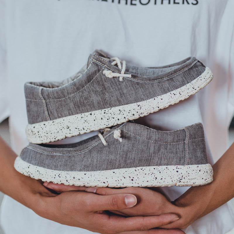 Freizeitschuhe aus Segeltuch für Herren – DUDE-Style, rutschfeste Sneaker für den Alltag | 8802