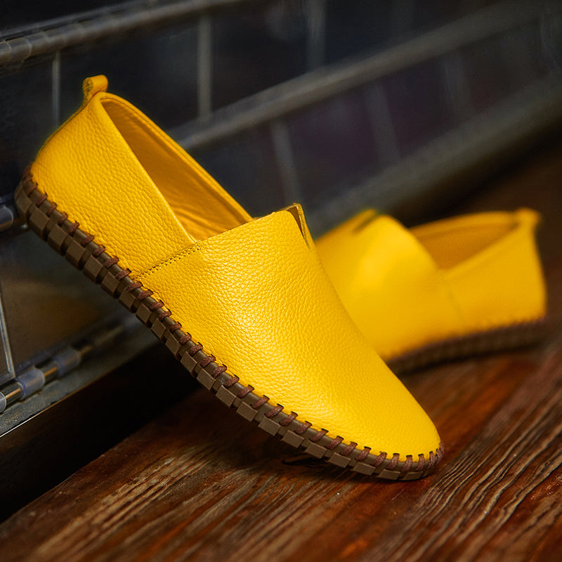 Handgefertigte Gommino Penny Loafer für Herren – Leichte Leder-Fahrerschuhe | Lässige Slip-On-Flats | 955