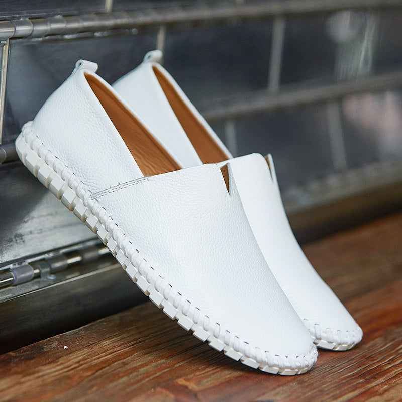 Handgefertigte Gommino Penny Loafer für Herren – Leichte Leder-Fahrerschuhe | Lässige Slip-On-Flats | 955