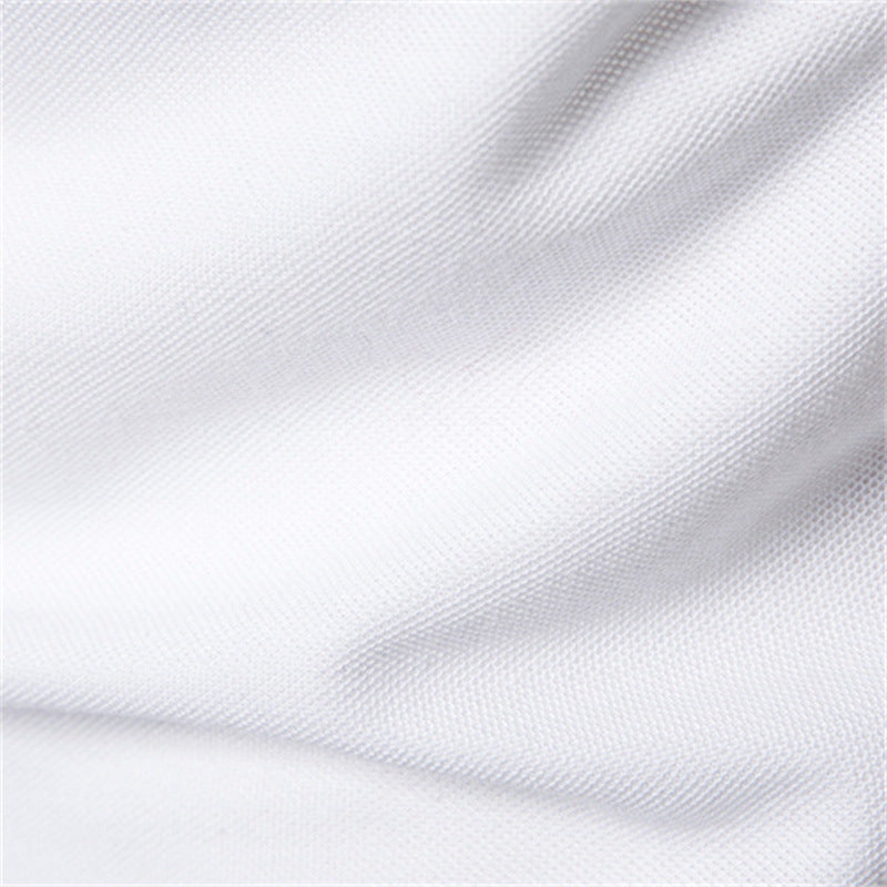 Herrenmode, lässig, einfarbig, kurzärmelig, hochwertiges, schmales Polo-T-Shirt | PL05