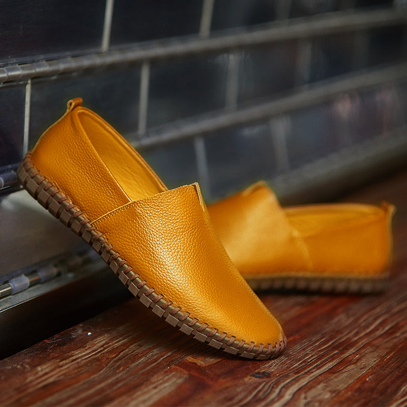 Handgefertigte Gommino Penny Loafer für Herren – Leichte Leder-Fahrerschuhe | Lässige Slip-On-Flats | 955