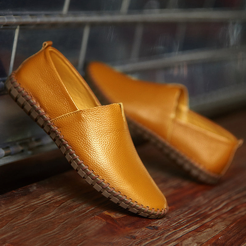 Handgefertigte Gommino Penny Loafer für Herren – Leichte Leder-Fahrerschuhe | Lässige Slip-On-Flats | 955