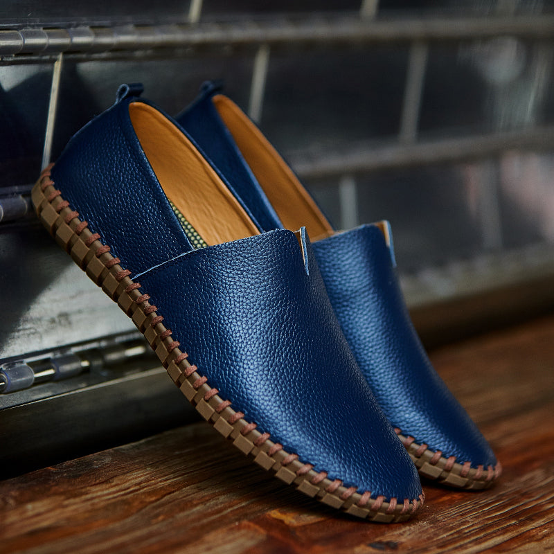 Handgefertigte Gommino Penny Loafer für Herren – Leichte Leder-Fahrerschuhe | Lässige Slip-On-Flats | 955