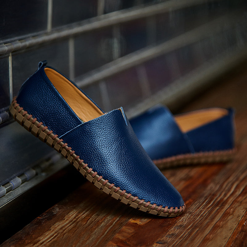 Handgefertigte Gommino Penny Loafer für Herren – Leichte Leder-Fahrerschuhe | Lässige Slip-On-Flats | 955