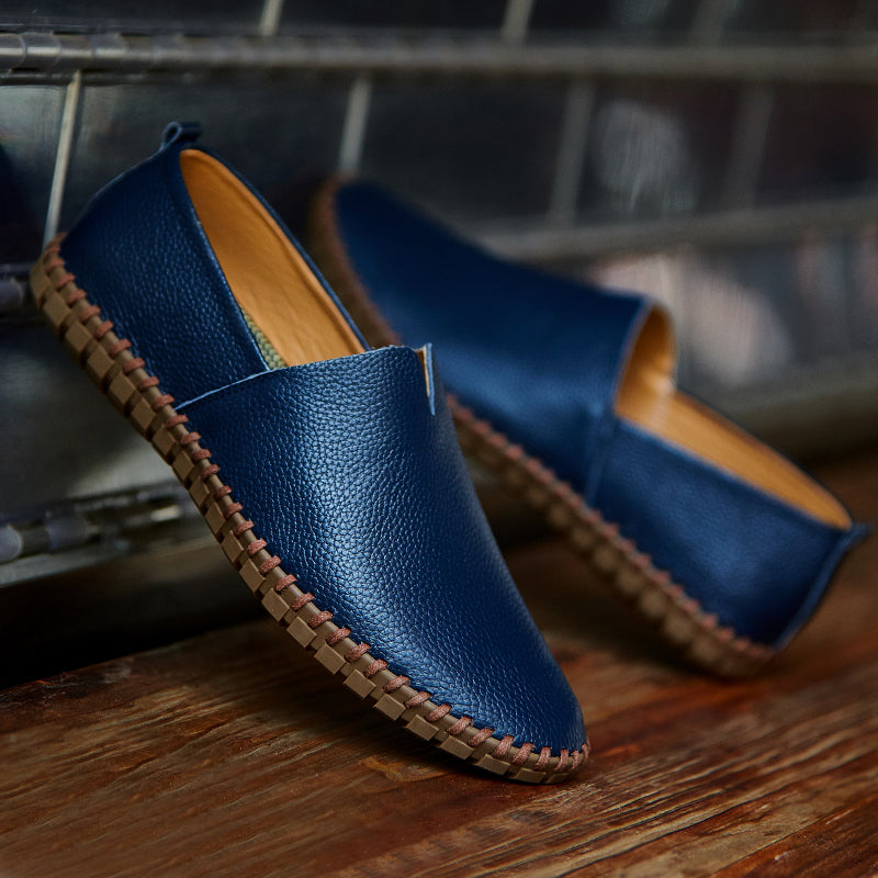 Handgefertigte Gommino Penny Loafer für Herren – Leichte Leder-Fahrerschuhe | Lässige Slip-On-Flats | 955