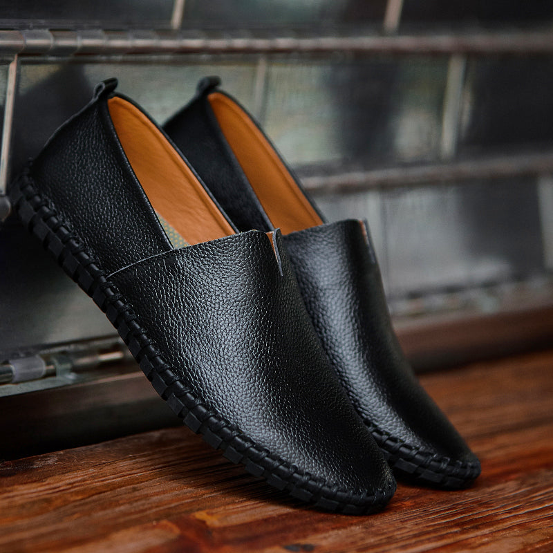 Handgefertigte Gommino Penny Loafer für Herren – Leichte Leder-Fahrerschuhe | Lässige Slip-On-Flats | 955