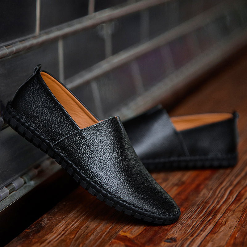 Handgefertigte Gommino Penny Loafer für Herren – Leichte Leder-Fahrerschuhe | Lässige Slip-On-Flats | 955