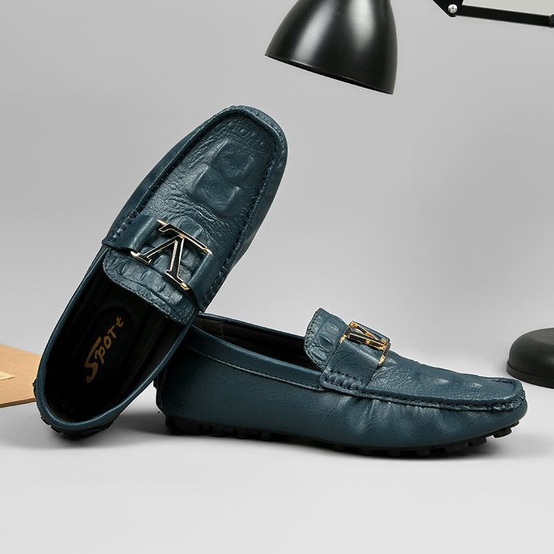 Hochwertige Echtlederschuhe Lässige Slipper Lederschuhe | H9901