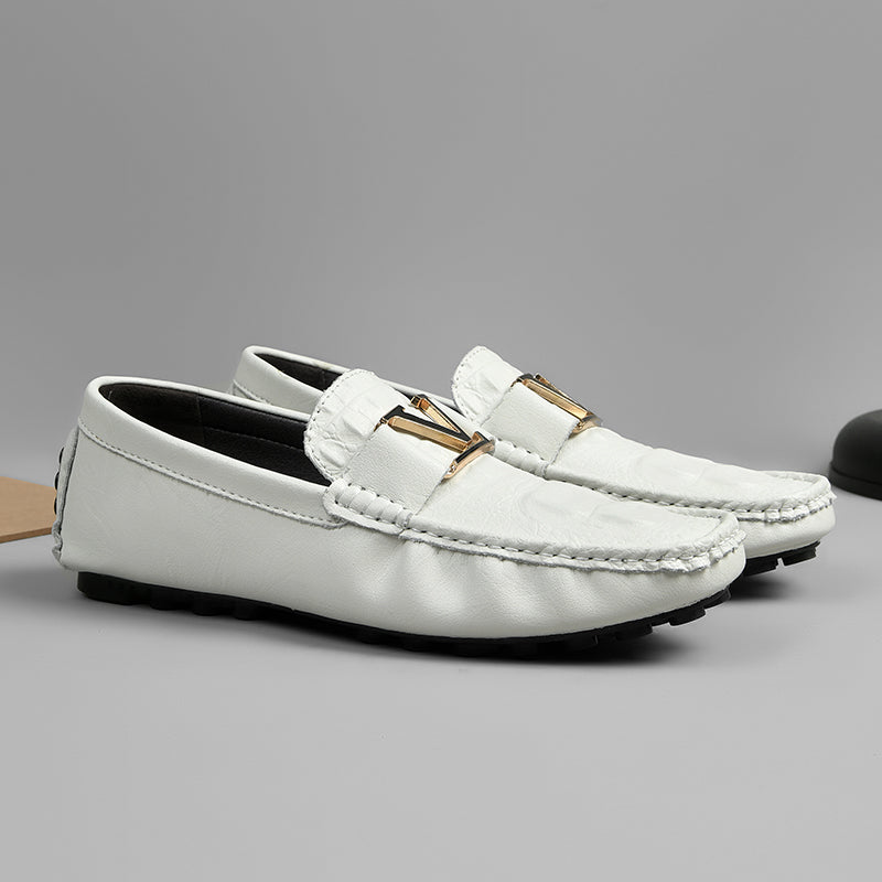 Hochwertige Echtlederschuhe Lässige Slipper Lederschuhe | H9901