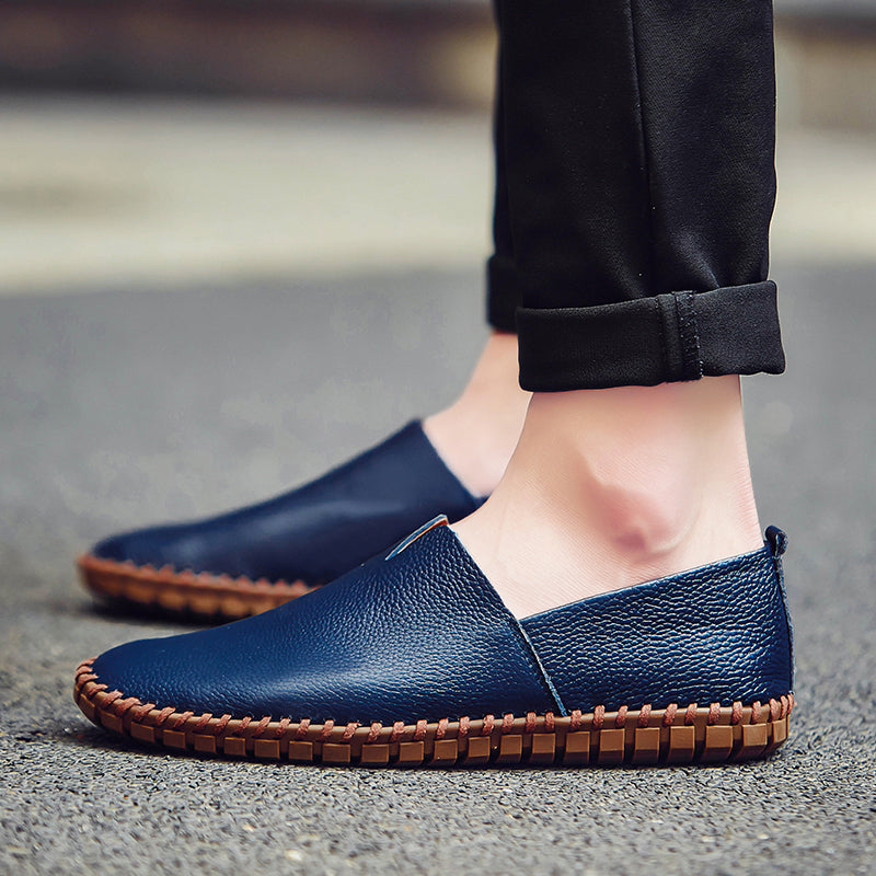 Handgefertigte Gommino Penny Loafer für Herren – Leichte Leder-Fahrerschuhe | Lässige Slip-On-Flats | 955