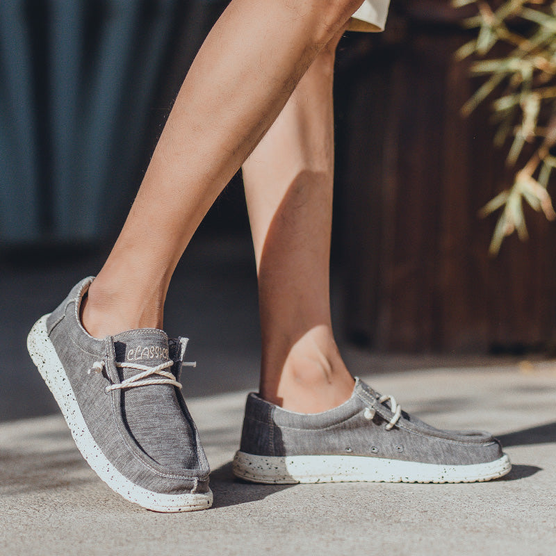 Freizeitschuhe aus Segeltuch für Herren – DUDE-Style, rutschfeste Sneaker für den Alltag | 8802