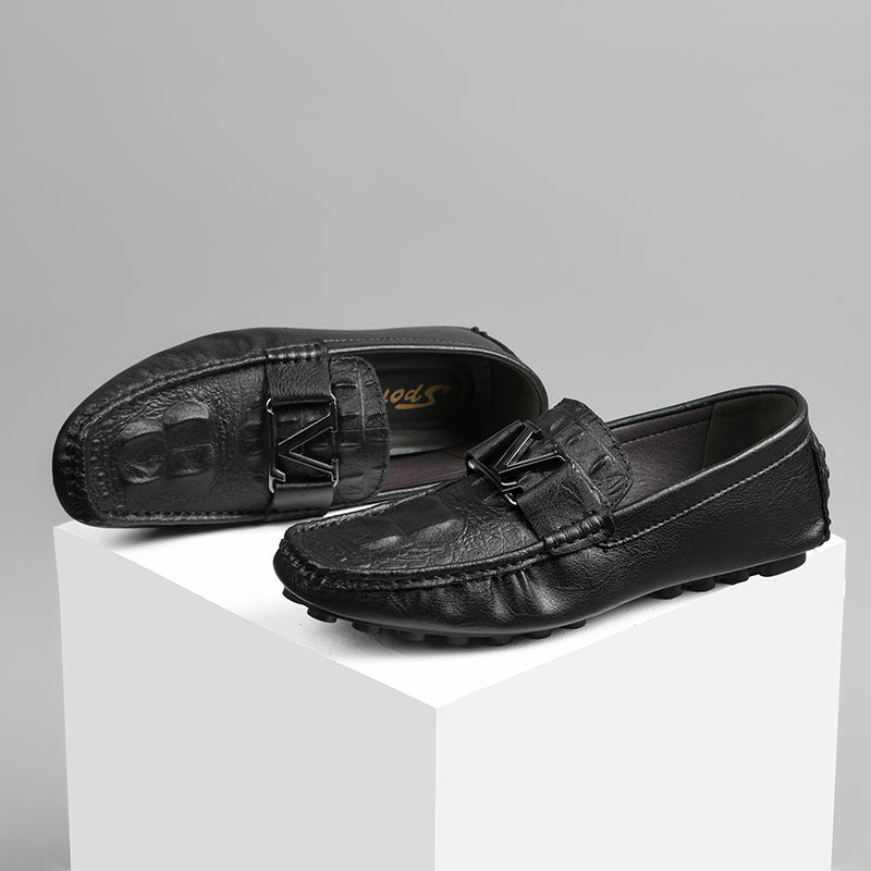 Hochwertige Echtlederschuhe Lässige Slipper Lederschuhe | H9901