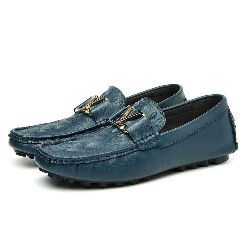 Hochwertige Echtlederschuhe Lässige Slipper Lederschuhe | H9901