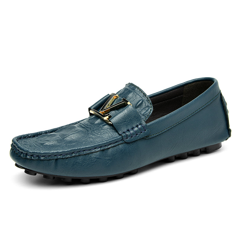 Hochwertige Echtlederschuhe Lässige Slipper Lederschuhe | H9901