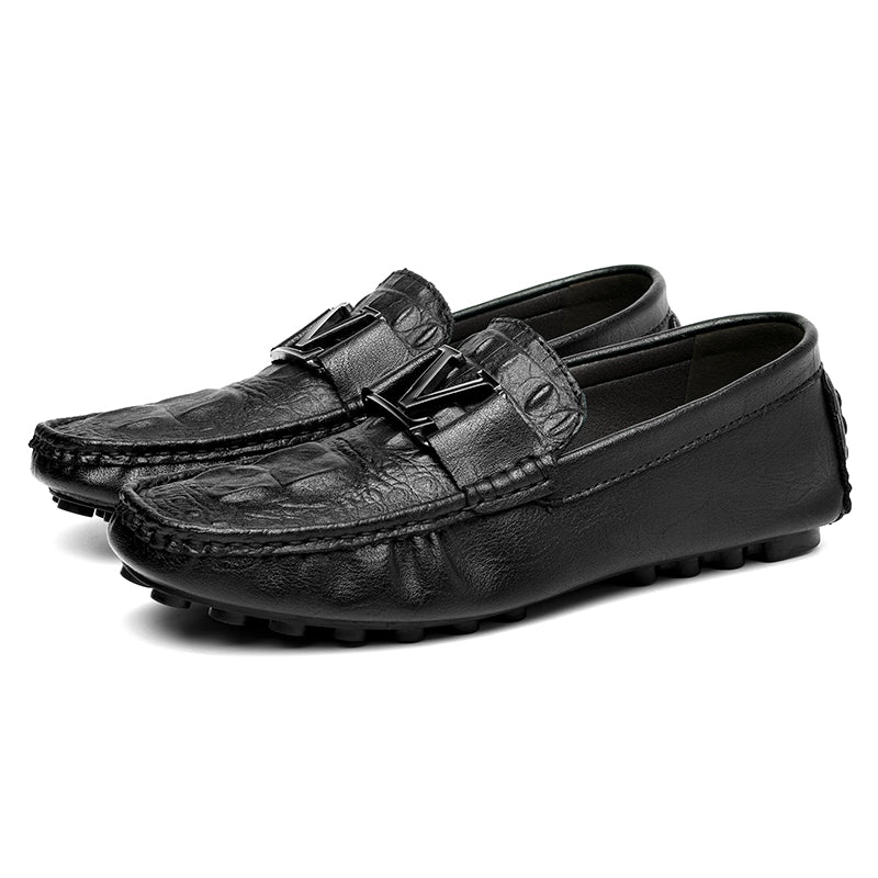 Hochwertige Echtlederschuhe Lässige Slipper Lederschuhe | H9901