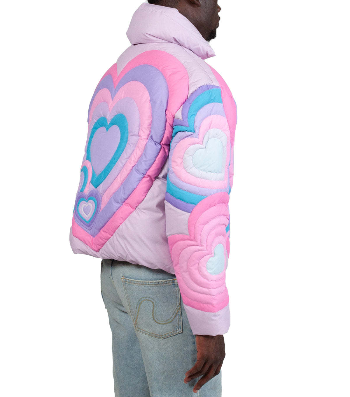 Herrenmode Rainbow Love Reißverschluss Parka Jacken Winter warme Mäntel | G0622