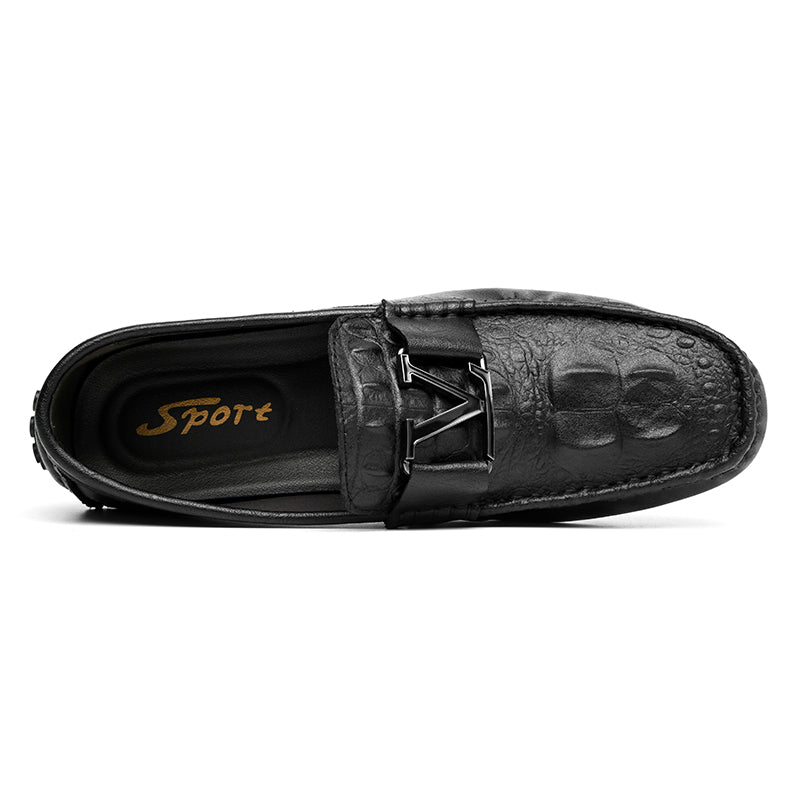 Hochwertige Echtlederschuhe Lässige Slipper Lederschuhe | H9901