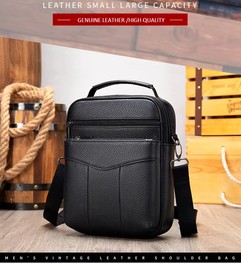Premium Business Leder Umhängetasche für Herren Stilvoll & Strapazierfähig für Arbeit & Reisen | 7456