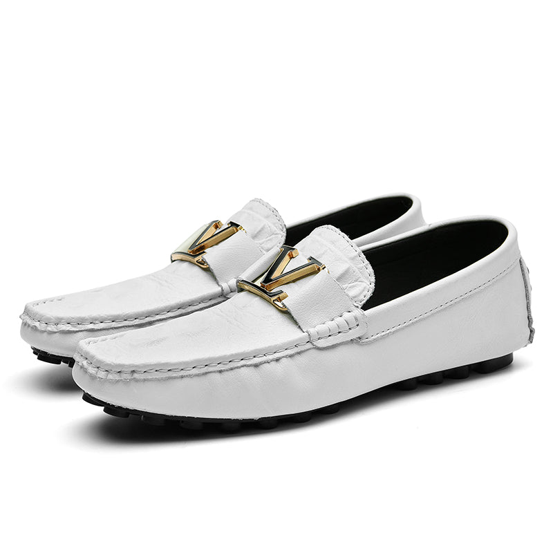 Hochwertige Echtlederschuhe Lässige Slipper Lederschuhe | H9901