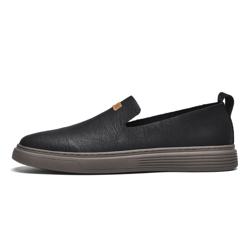 Herrenmode Leder-Fahrerschuhe Freizeitschuhe aus Leder Slipper | 23004