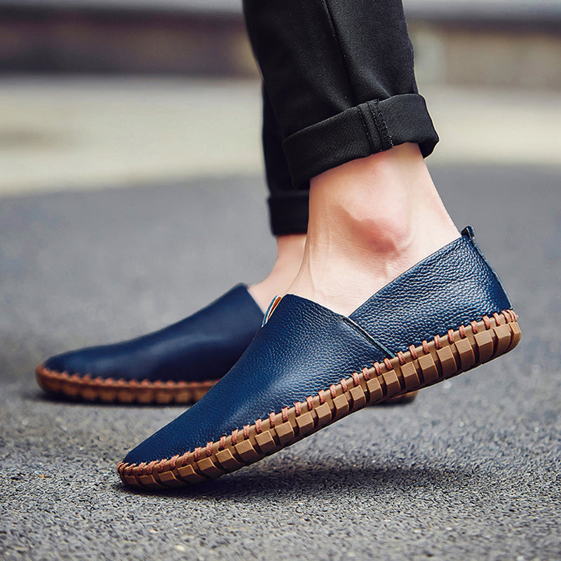 Handgefertigte Gommino Penny Loafer für Herren – Leichte Leder-Fahrerschuhe | Lässige Slip-On-Flats | 955