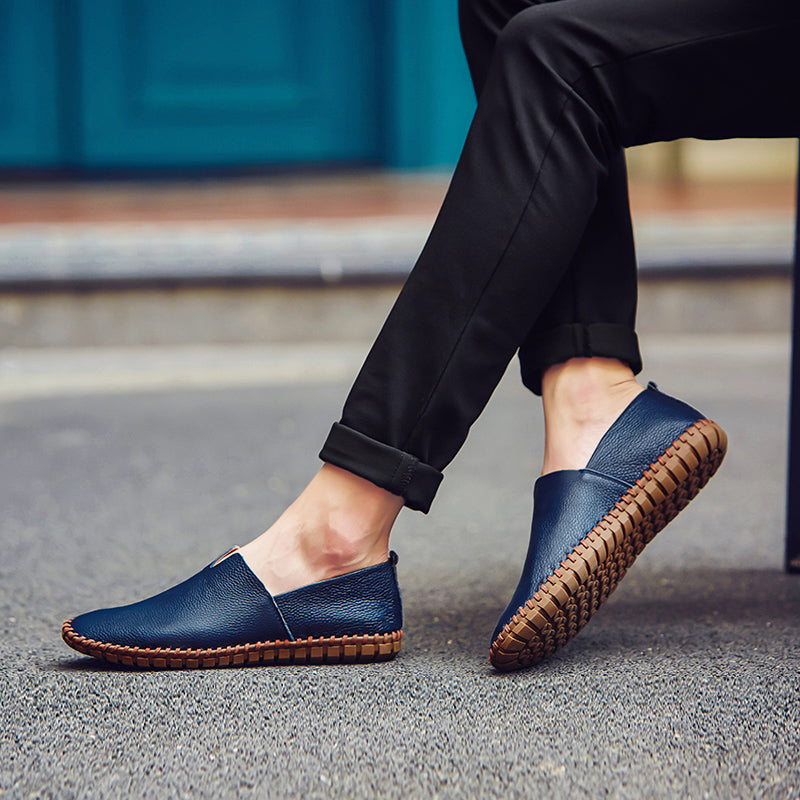 Handgefertigte Gommino Penny Loafer für Herren – Leichte Leder-Fahrerschuhe | Lässige Slip-On-Flats | 955