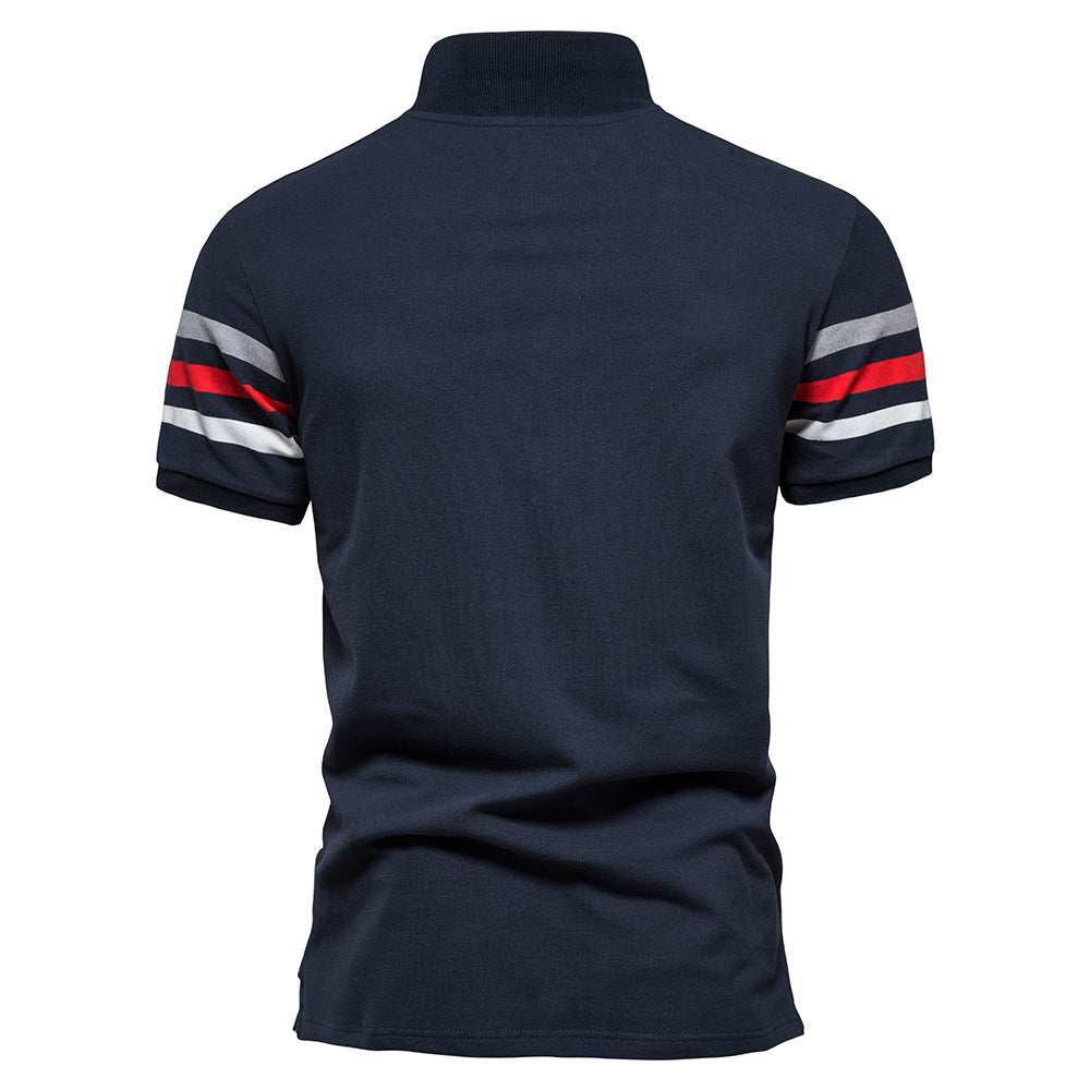 Hochwertiges Sommer-Poloshirt aus Baumwolle mit Stickerei für Herren | PS607