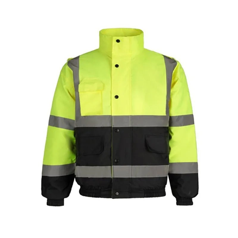 Warnschutz-Fleecejacken mit reflektierenden Warnschutzelementen – Warme Winter-Arbeitskleidung | GHVP211&218