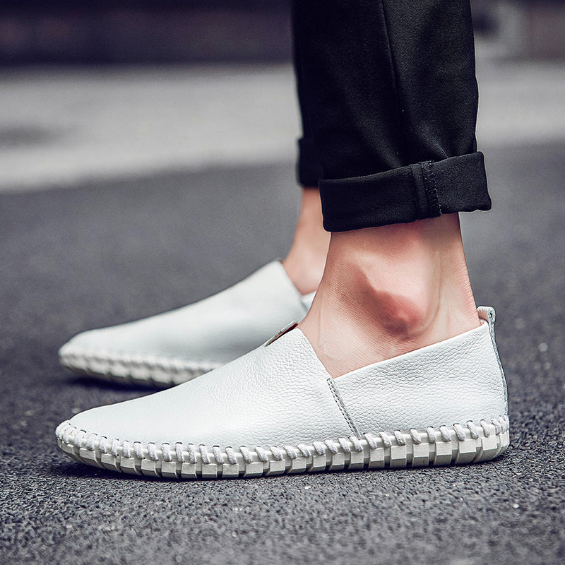 Handgefertigte Gommino Penny Loafer für Herren – Leichte Leder-Fahrerschuhe | Lässige Slip-On-Flats | 955