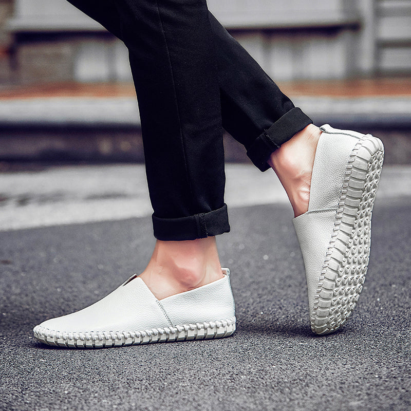 Handgefertigte Gommino Penny Loafer für Herren – Leichte Leder-Fahrerschuhe | Lässige Slip-On-Flats | 955