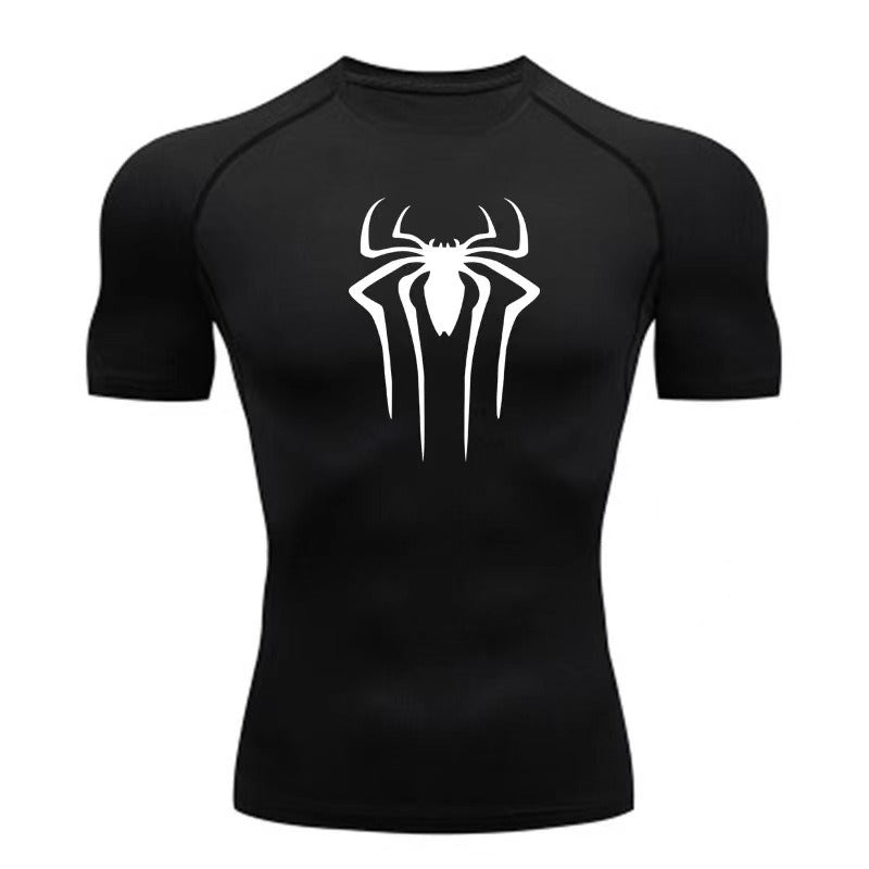 Atmungsaktive, elastische Strumpfhose, kurzärmelig, schnelltrocknend, Sport-Fitness-T-Shirt | 6013