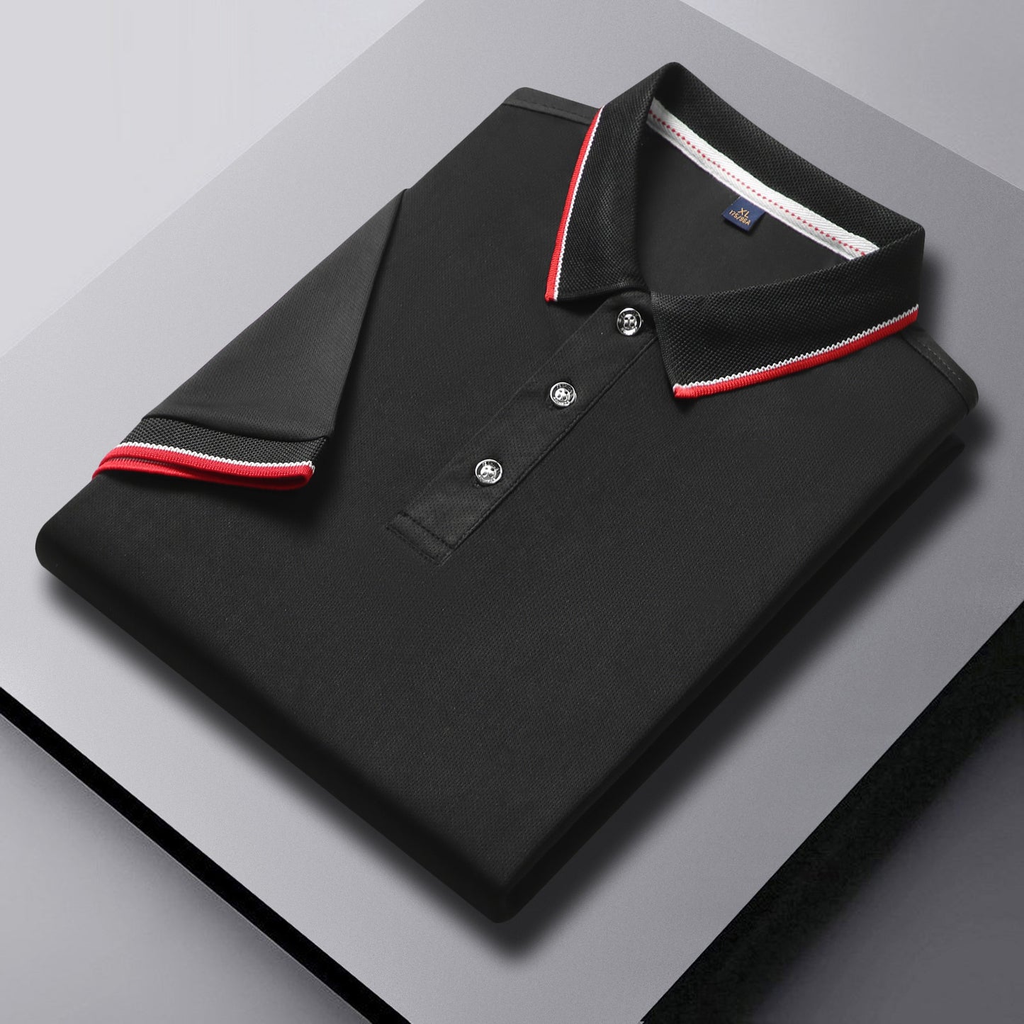 Herren-Golf-Poloshirt mit kurzen Ärmeln und Revers, schnelltrocknend und mit gesticktem Design | SG2316