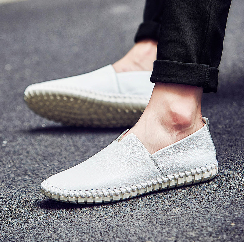 Handgefertigte Gommino Penny Loafer für Herren – Leichte Leder-Fahrerschuhe | Lässige Slip-On-Flats | 955